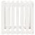 Jardinieră grădină design gard, alb, 70x70x70 cm lemn masiv pin GartenMobel Dekor