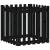 Jardinieră grădină design gard negru 70x70x70 cm lemn masiv pin GartenMobel Dekor