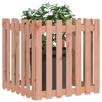 Jardinieră grădină design gard, 70x70x70 cm, lemn masiv douglas GartenMobel Dekor