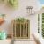 Jardinieră grădină cu design gard, 70x70x70 cm, lemn pin tratat GartenMobel Dekor