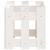 Jardinieră grădină design gard, alb, 60x30x30 cm lemn masiv pin GartenMobel Dekor
