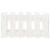 Jardinieră grădină design gard, alb, 60x30x30 cm lemn masiv pin GartenMobel Dekor