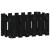 Jardinieră grădină design gard negru 60x30x30 cm lemn masiv pin GartenMobel Dekor