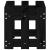 Jardinieră grădină design gard negru 60x30x30 cm lemn masiv pin GartenMobel Dekor