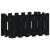 Jardinieră grădină design gard negru 60x30x30 cm lemn masiv pin GartenMobel Dekor