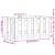 Jardinieră grădină design gard 60x30x30cm lemn de pin impregnat GartenMobel Dekor