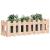 Pat înălțat grădină design gard 100x30x30 cm lemn de pin tratat GartenMobel Dekor