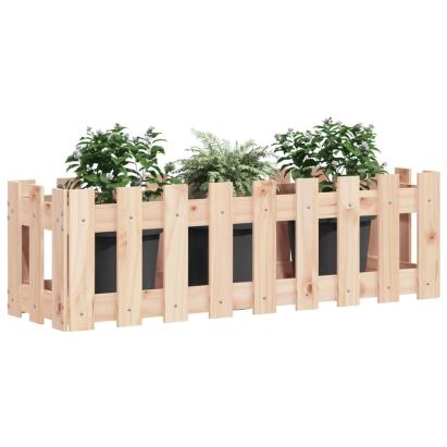 Pat înălțat grădină design gard 100x30x30 cm lemn de pin tratat GartenMobel Dekor