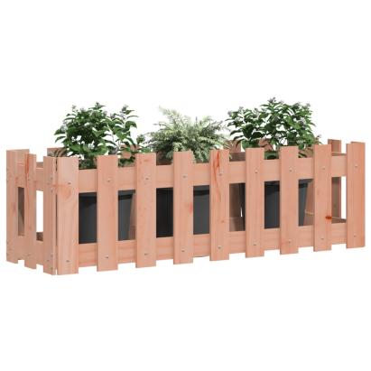 Pat înălțat grădină cu design gard 100x30x30 cm lemn douglas GartenMobel Dekor