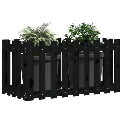 Pat înălțat grădină design gard 100x50x50 cm lemn de pin tratat GartenMobel Dekor
