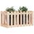 Pat înălțat grădină design gard 100x50x70 cm lemn impregnat pin GartenMobel Dekor