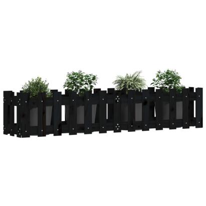 Pat înălțat grădină design gard 150x30x30 cm lemn de pin tratat GartenMobel Dekor