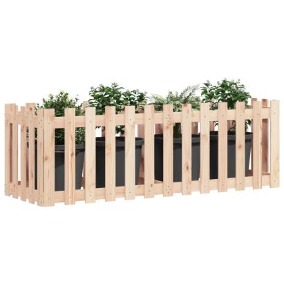 Pat înălțat grădină design gard 150x50x50 cm lemn de pin tratat GartenMobel Dekor