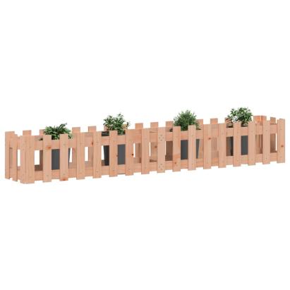 Pat înălțat grădină cu design gard 200x30x30 cm lemn douglas GartenMobel Dekor