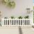 Pat înălțat grădină design gard alb 200x50x50cm lemn pin tratat GartenMobel Dekor