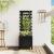 Jardinieră grădină cu raft negru 39x39,5x114 cm, lemn masiv pin GartenMobel Dekor