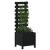 Jardinieră grădină cu raft negru 39x39,5x114 cm, lemn masiv pin GartenMobel Dekor