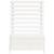 Jardinieră de grădină cu raft alb 79x39,5x114 cm lemn masiv pin GartenMobel Dekor