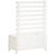 Jardinieră de grădină cu raft alb 79x39,5x114 cm lemn masiv pin GartenMobel Dekor