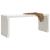Bancă grădină extensibilă alb, 212,5x40,5x45 cm, lemn masiv pin GartenMobel Dekor