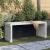 Bancă grădină extensibilă alb, 212,5x40,5x45 cm, lemn masiv pin GartenMobel Dekor