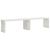 Bancă grădină extensibilă alb, 212,5x40,5x45 cm, lemn masiv pin GartenMobel Dekor