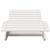 Șezlong, alb, 205x60x31,5 cm, lemn masiv de pin GartenMobel Dekor
