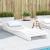 Șezlong, alb, 205x60x31,5 cm, lemn masiv de pin GartenMobel Dekor