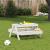 Masă de picnic pentru copii, alb, 88x97x52 cm, lemn masiv pin GartenMobel Dekor