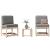 Set mobilier de grădină, 3 piese, lemn masiv de pin GartenMobel Dekor