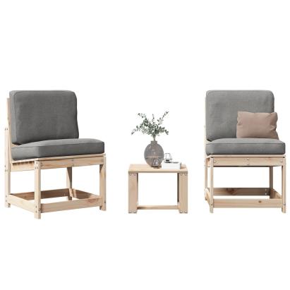 Set mobilier de grădină, 3 piese, lemn masiv de pin GartenMobel Dekor
