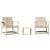 Set mobilier de grădină, 3 piese, lemn masiv de pin GartenMobel Dekor