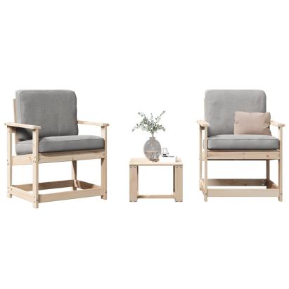 Set mobilier de grădină, 3 piese, lemn masiv de pin GartenMobel Dekor