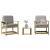 Set mobilier de grădină, 3 piese, lemn de pin impregnat GartenMobel Dekor