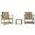 Set mobilier de grădină, 3 piese, lemn de pin impregnat GartenMobel Dekor