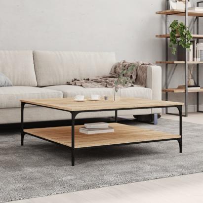 Măsuță de cafea stejar sonoma 100x100x40 cm lemn prelucrat GartenMobel Dekor