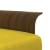 Canapea extensibilă în formă de L galben 279x140x70 cm catifea GartenMobel Dekor