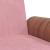 Canapea extensibilă cu suporturi de pahare, roz, catifea GartenMobel Dekor