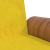 Canapea extensibilă cu suporturi de pahare, galben, catifea GartenMobel Dekor
