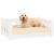 Pat de câini, alb, 75,5x55,5x28 cm, lemn masiv de pin GartenMobel Dekor