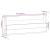 Pantofare de perete, 2 buc., alb, 59x9x23 cm, lemn masiv pin GartenMobel Dekor