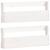 Pantofare de perete, 2 buc., alb, 59x9x23 cm, lemn masiv pin GartenMobel Dekor