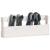 Pantofare de perete, 2 buc., alb, 59x9x23 cm, lemn masiv pin GartenMobel Dekor