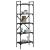 Bibliotecă cu 5 niveluri, negru, 56x31,5x174 cm, lemn prelucrat GartenMobel Dekor