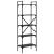 Bibliotecă cu 5 niveluri, negru, 56x31,5x174 cm, lemn prelucrat GartenMobel Dekor