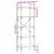 Bibliotecă cu 5 niveluri, negru, 56x31,5x174 cm, lemn prelucrat GartenMobel Dekor