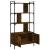 Bibliotecă cu uși stejar fumuriu 76,5x30x154,5 cm lemn compozit GartenMobel Dekor