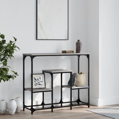 Măsuță consolă, gri sonoma, 89,5x28x76 cm, lemn prelucrat GartenMobel Dekor