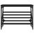 Suport pantofi, negru, 60x30x45 cm, lemn prelucrat GartenMobel Dekor