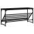Suport pantofi, negru, 90x30x45 cm, lemn prelucrat GartenMobel Dekor